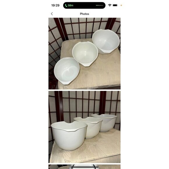 Mixing bowls 14 18 20 Liter Plastic Lot of 3 - Picture 7 of 12